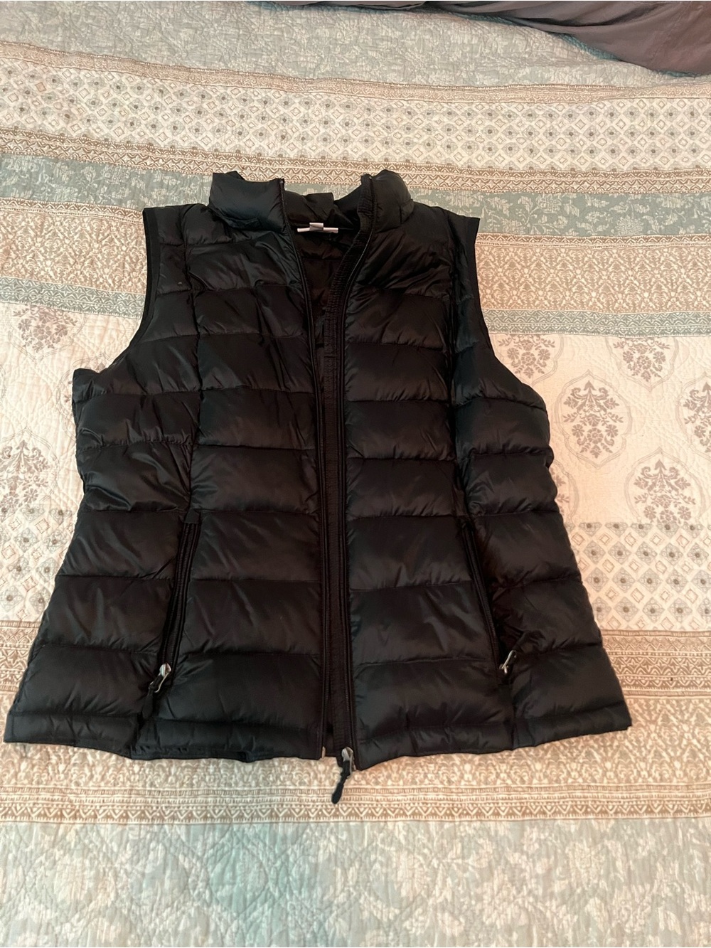 Charter Club Black Quilted Down Puffer Vest for Women